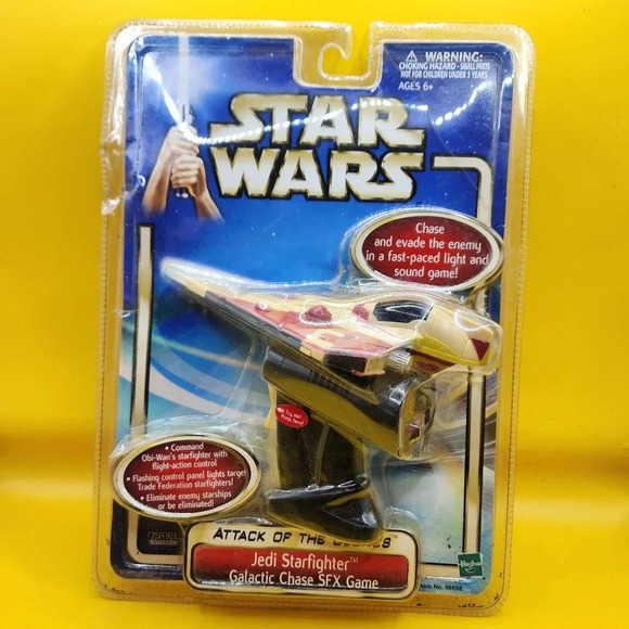 Star Wars Attack of the Clones Jedi Starfighter Galactic Chase SFX Game-New - Picture 1 of 4